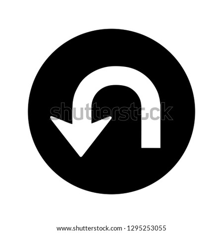 Vector uturn icon
