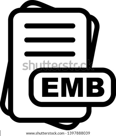  EMB  File Format Icon  For Your Project
