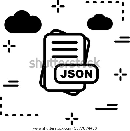 JSON File Format Icon For Your Project
