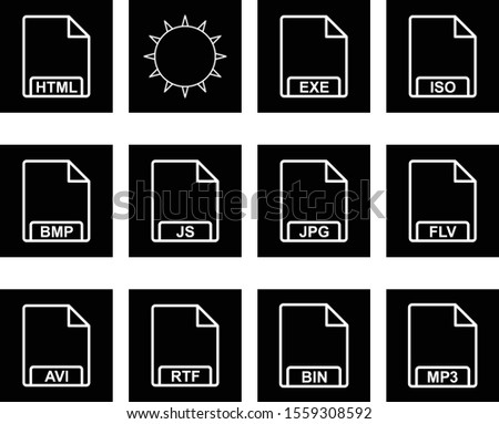 12 Universal icon sheet for your project. file formats.
   