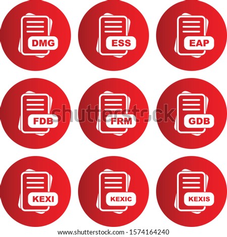 File Format Icon set for web and mobile applications
      