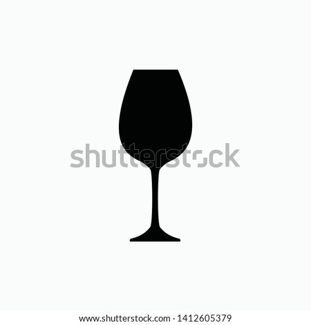 wine glass icon vector illustration isolated