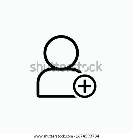 add friend icon vector sign symbol isolated