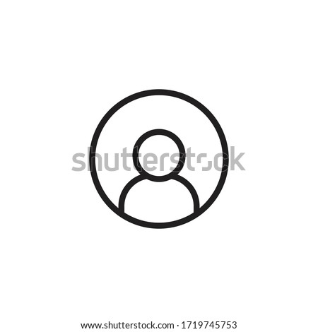 man avatar icon vector sign symbol isolated