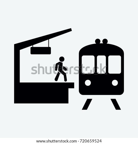 Free Image: Train Station Silhouette 