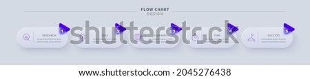 Glassmorphic five-option diagram with round labels and numbers. Business ui data visualization. Used for scheme presentation or workflow.