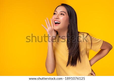 Image, Stock Photo Calling someone. Like this gorgeous girl dressed in a shiny dress. At the hotel. While getting comfy in white sheets.
