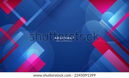 Dark blue red banner geometric shapes abstract background geometry shine and layer element vector for presentation design. Suit for business, corporate, institution, party, festive, seminar, and talks