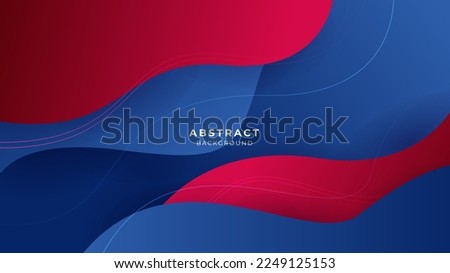 Dark blue red banner geometric shapes abstract background geometry shine and layer element vector for presentation design. Suit for business, corporate, institution, party, festive, seminar, and talks