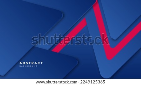 Dark blue red banner geometric shapes abstract background geometry shine and layer element vector for presentation design. Suit for business, corporate, institution, party, festive, seminar, and talks