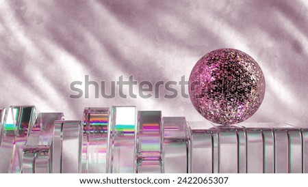 Similar – Image, Stock Photo Pink satisfying minimal pattern 3d render, abstract geometric background, colorful constructor,isometric wallpaper,modern trendy style, dynamic design element in motion.