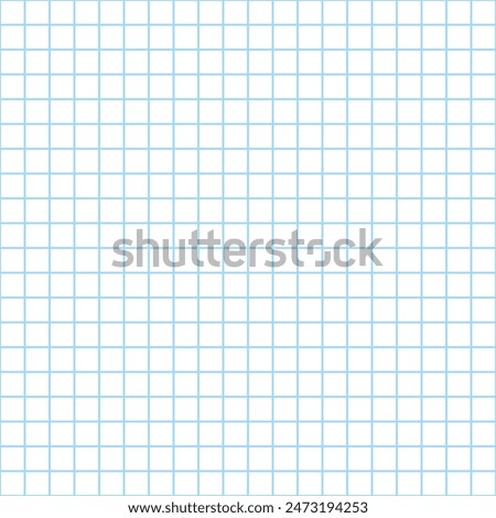 Seamless graph paper pattern. Endless texture can be used for pattern fills, web page background. Squared notebooks page template. Grid paper sheet of school notebook for mathematics. Vector EPS8