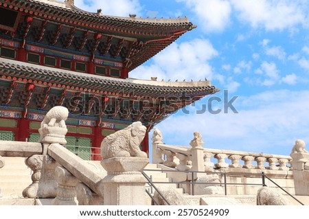 Similar – Image, Stock Photo Stone statues near ancient temple