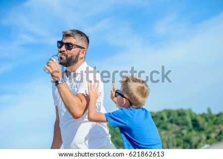 Similar – Image, Stock Photo Bearded male on deserted road