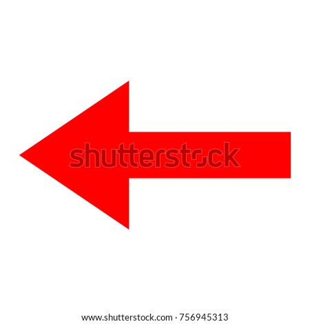 Icon red arrow direction on a white background