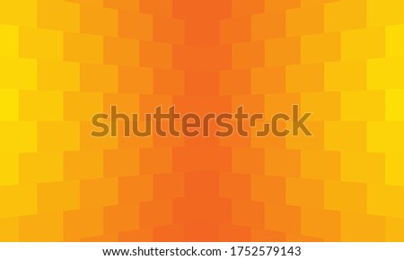 Gradient background orange. Yellow-red texture consists of rectangular shapes. Transition and gradation of orange. Texture with an orange gradient. Geometric abstract background. Abstract wallpaper Foto d'archivio © 