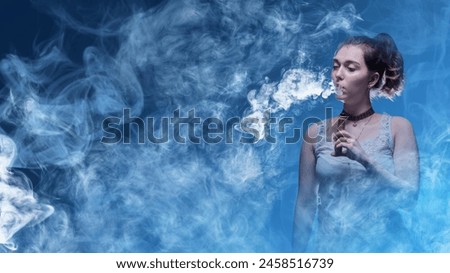 Similar – Image, Stock Photo Hand holding a cigarette