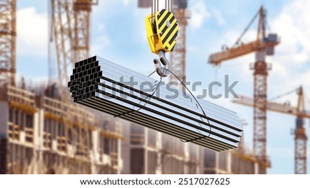 Similar – Image, Stock Photo Steel construction bridge in the port of Hamburg.