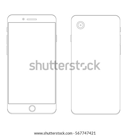 Smartphone Outline Template