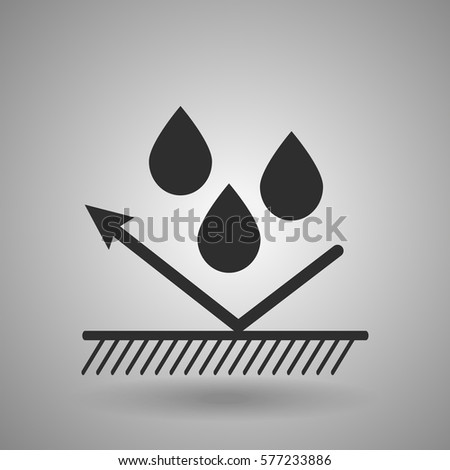 hydrophobic material icon 