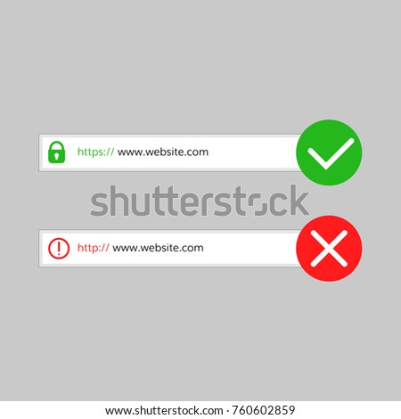 http https secure and  not secure connection ssl encryption 