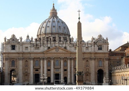 St. Peter Church in Vatican, home of the catholicism