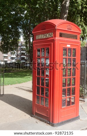 Red telephone Box in London, United Kingdom