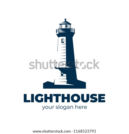 lighthouse logo. vector design