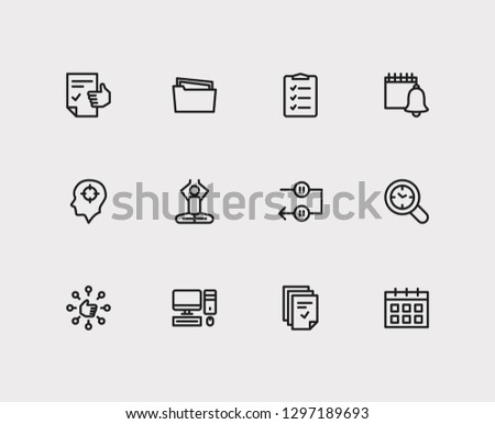 Task icons set. Mediate and task icons with capability, tasks and group tasks. Set of person for web app logo UI design.