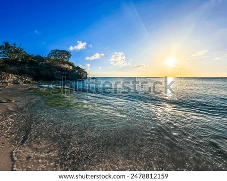 Similar – Foto Bild Karibischer Sonnenuntergang auf Curacao-Reisen