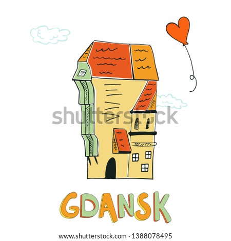 Similar – Image, Stock Photo postcard Gdansk Poland