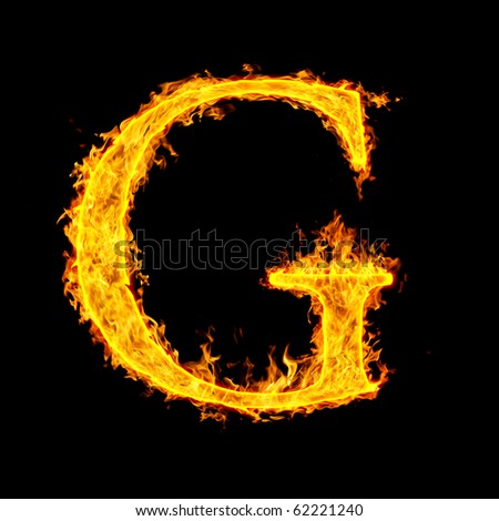 G ,Fire Letter Stock Photo 62221240 : Shutterstock