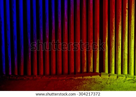 Abstract background, Light the torch into the corridor walls with beautiful colors.