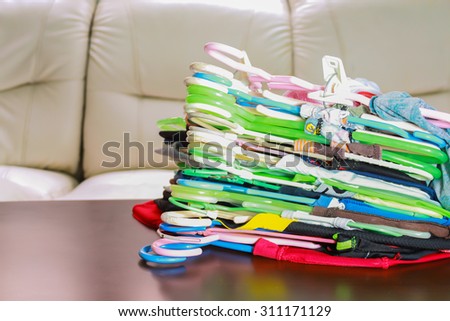 Abstract background of home work, Background of holiday crazy, Apparel division.