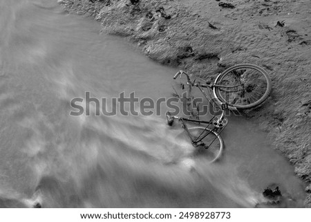 Similar – Image, Stock Photo dirty bicycle with water bottle