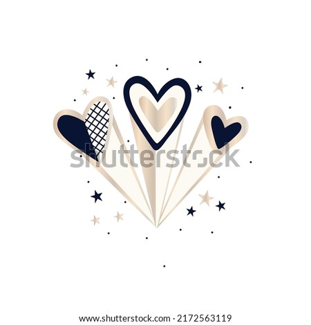 heart love gold shine glitter sparkle star sky galaxy fashion polka line pattern tee illustration art vector tee slogan