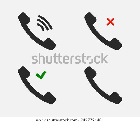 Accepted, canceled and active call
