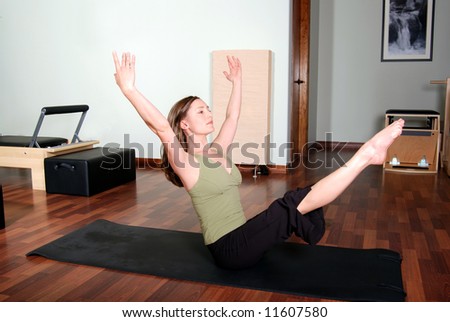 Pilates Floor Pose by Professional Instructor