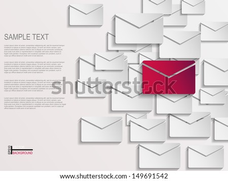 Envelope abstract background 