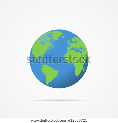 Vector image of planet earth.