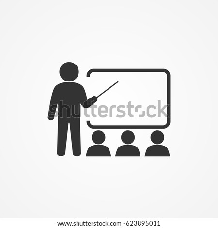 Vector image teacher icon.