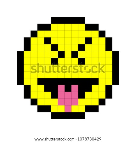 Face with stuck-out tongue and winking eye filled outline icon, line vector sign, linear colorful pictogram isolated on white. Emoji smiley symbol, logo illustration. Pixel perfect vector graphics