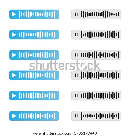 Voice Messages icon, event notification. Vector illustration