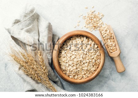 Similar – Image, Stock Photo Healthy Gluten Free Oat Waffles. Copy Space