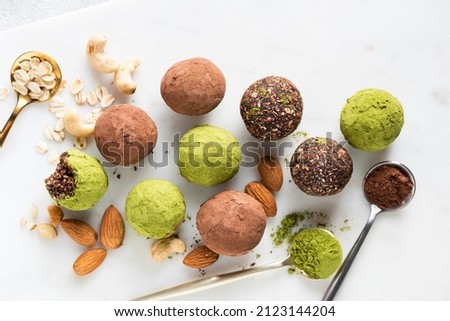 Similar – Image, Stock Photo Energy protein balls with nuts, hemp seeds