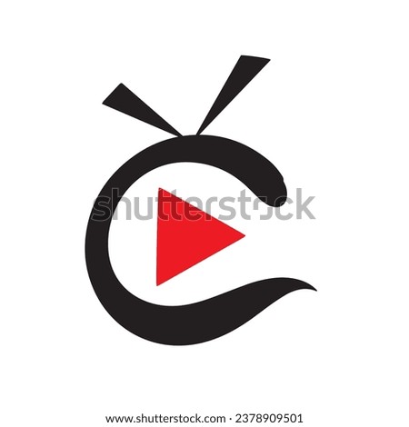 Tv live  icon logo vector 