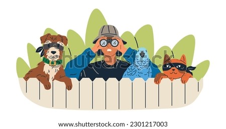 Similar – Image, Stock Photo Behind the fence