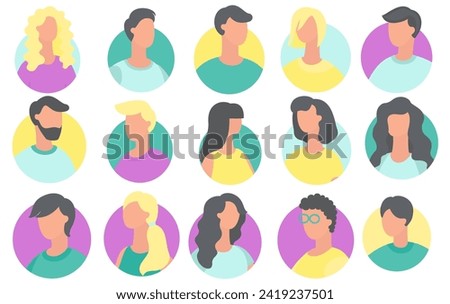 Person icon vector illustration. Social interactions shape persons profile, reflecting their connections and experiences Avatars serve as digital personas, representing persons online presence