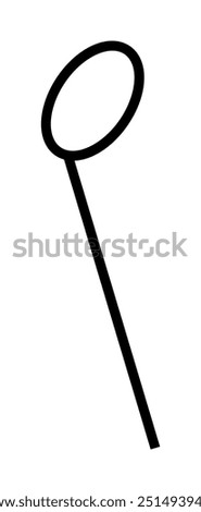 Simple black outline of a magnifying glass on a white background. Ideal for educational materials, research topics, search themes, investigation illustrations, and detective concepts. Clean minimalist