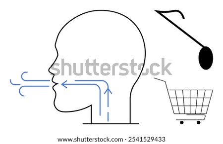 Similar – Image, Stock Photo Glass head with breathing mask